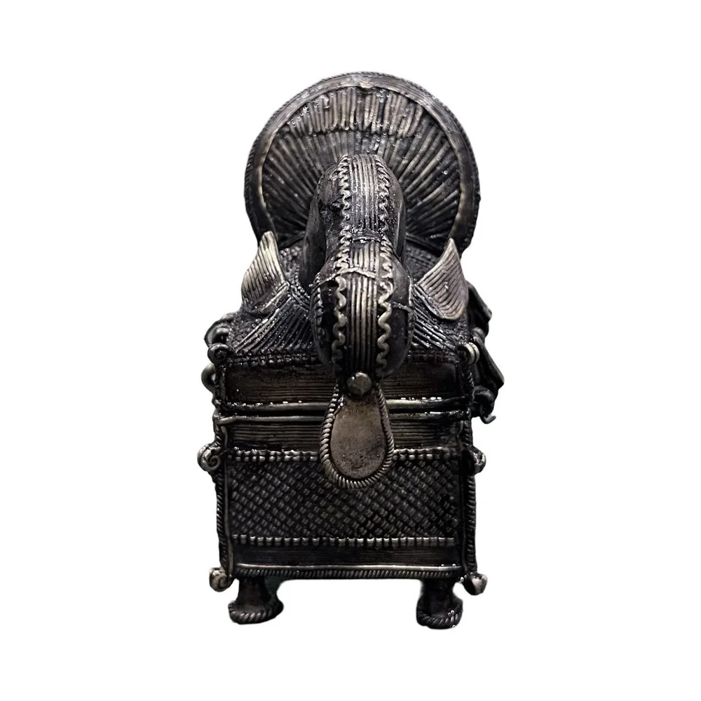 Vintage Dhokra Brass Trinket Box